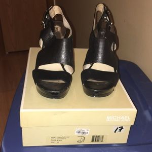 Michael Kors Carla Platform in Black
